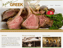 Tablet Screenshot of lepetitgreek.com